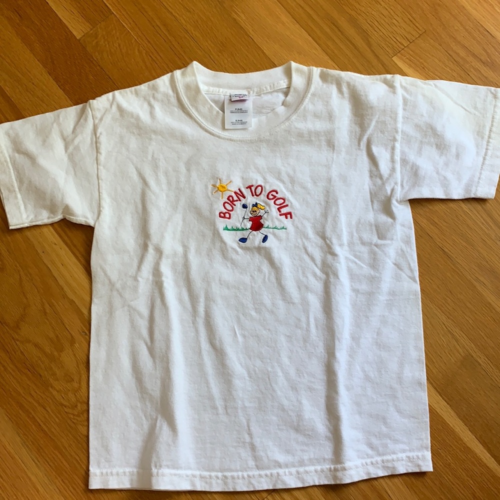 NWOT Born to play golf Children’s t shirt size s  6-8